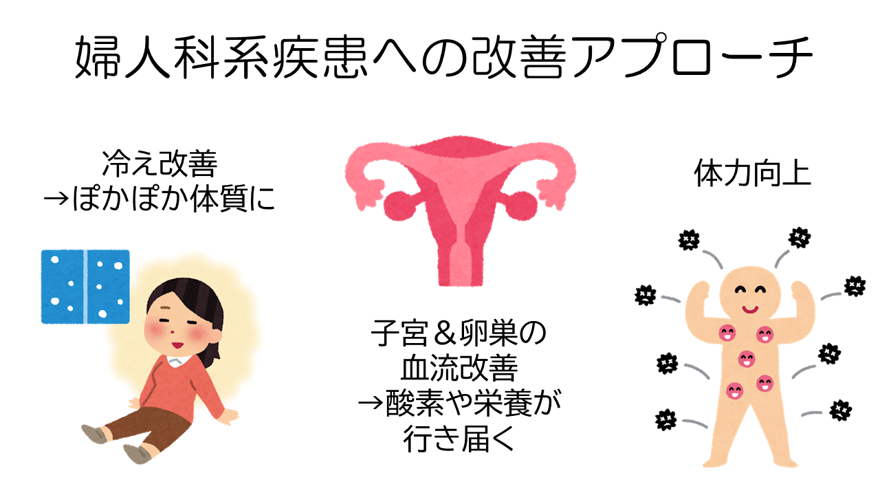婦人科系疾患改善アプローチ