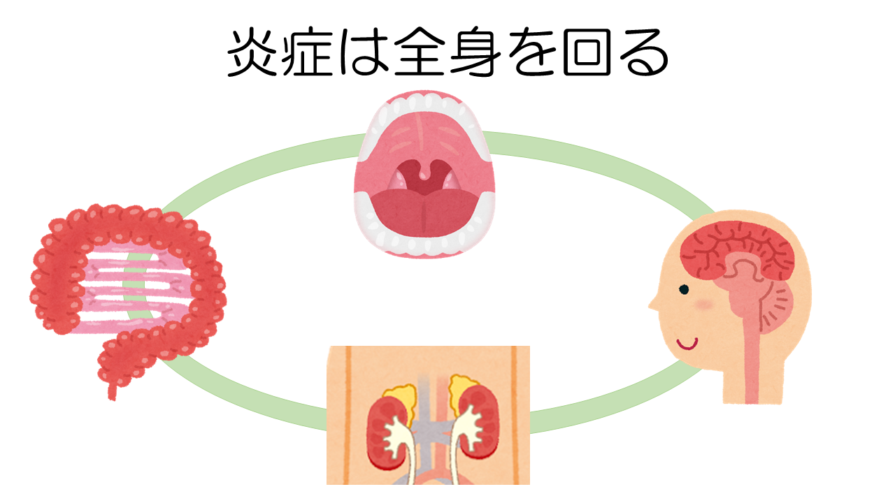 炎症は全身を回る