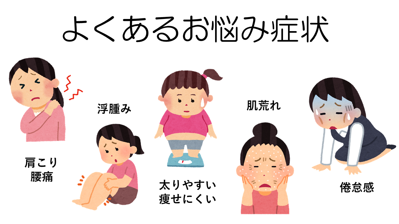 よくあるお悩み症状