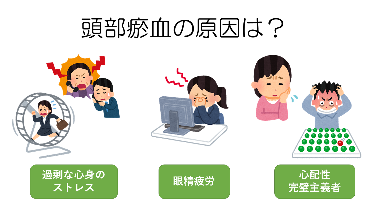 頭部お血の原因は？