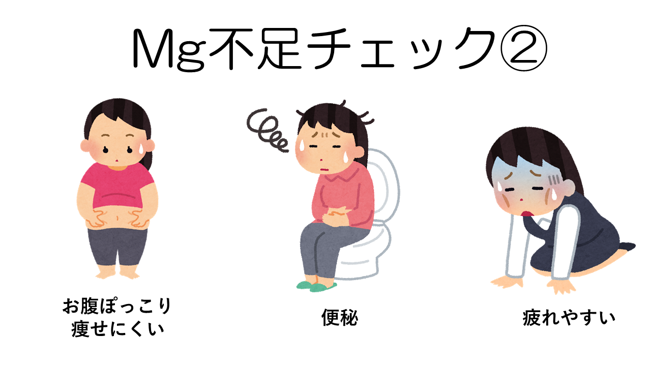 マグネシウム不足チェック2