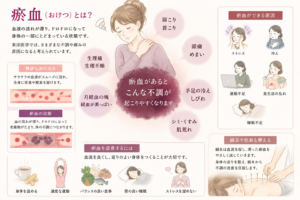 投稿についてもっと詳しく 瘀血（おけつ）とは？｜東洋医学で考える身体の不調と鍼灸