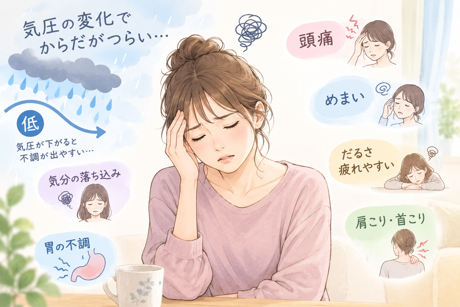 あなたが現在見ているのは 伊勢市で気圧変化による不調にお悩みの方へ｜自律神経から身体全体を整える鍼灸